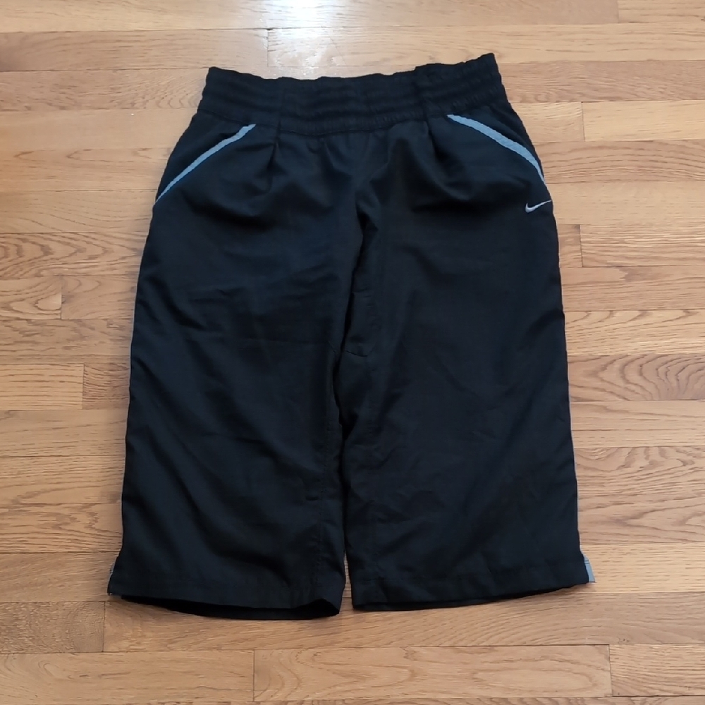 Nike Black Men's Shorts with Gray Accents